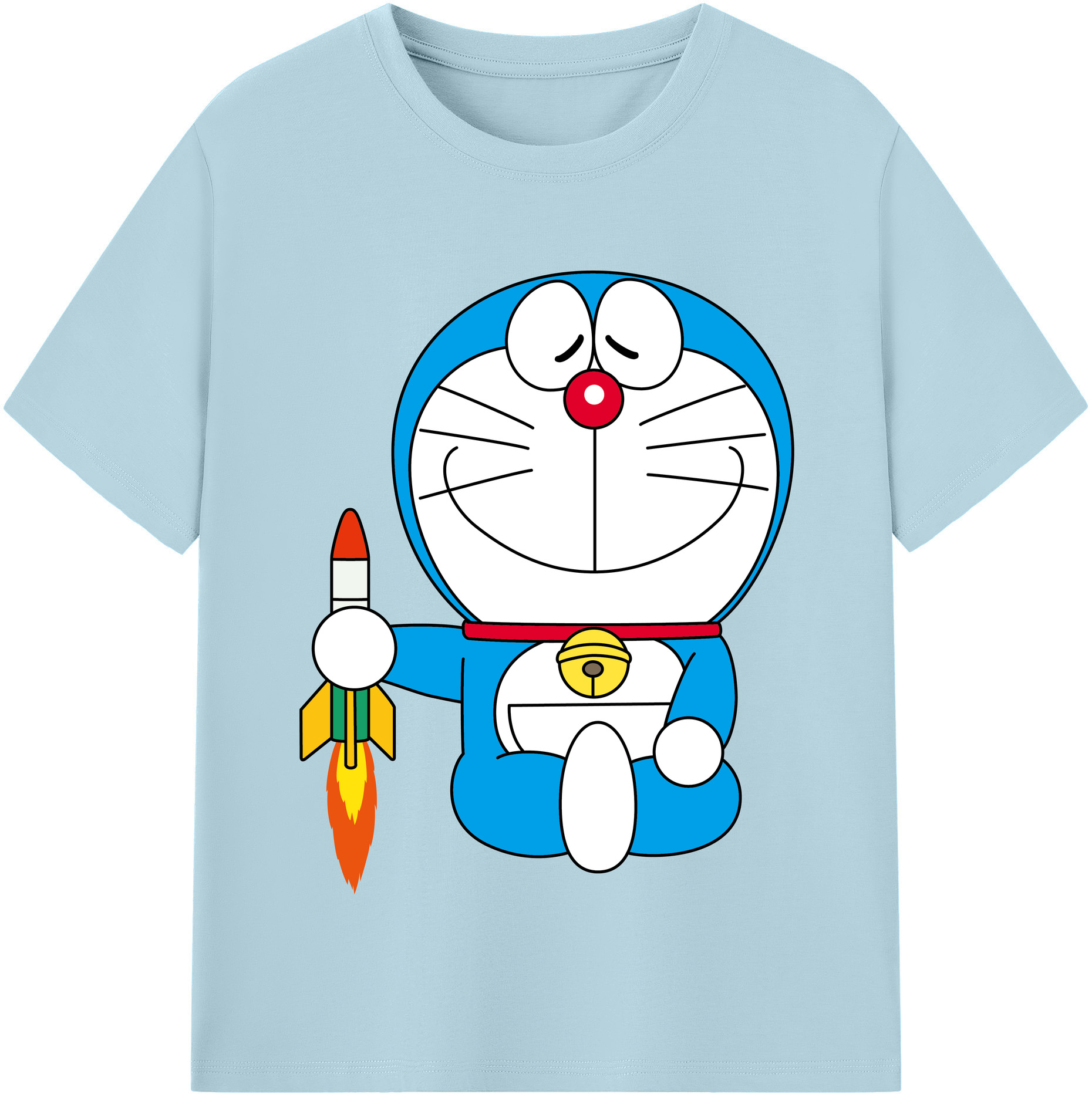 （画像用） ドラえもん Doraemon 綿100％半袖Tシャツ（フロントプリント）
